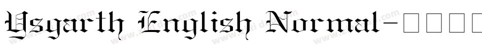 Ysgarth English Normal字体转换